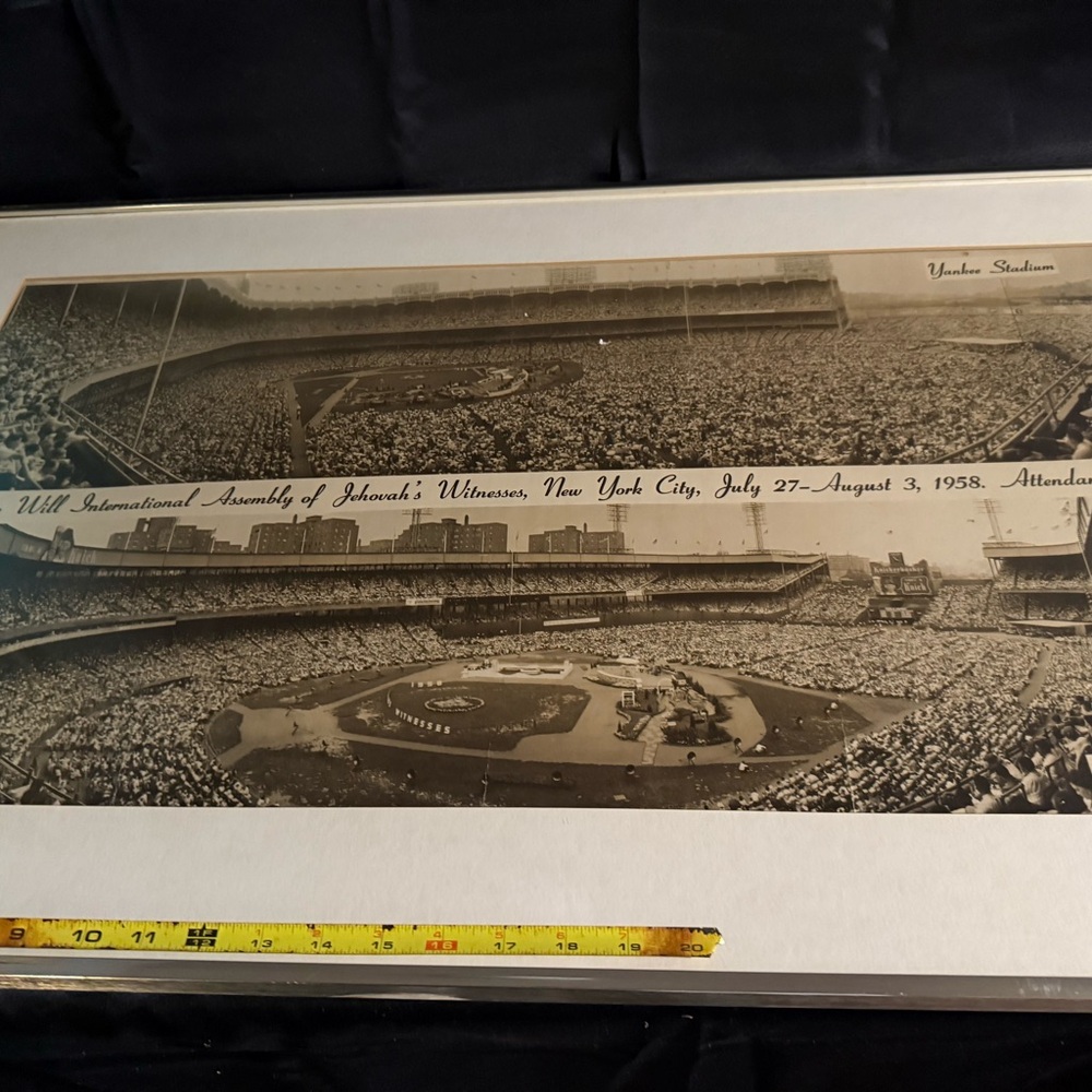 Watchtower 1958 Original Panoramic Photo Divine Will International Assembly
